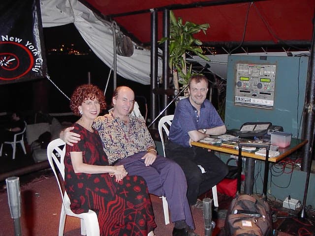 Members of the NYC Argentine Tango community seated together at an event.